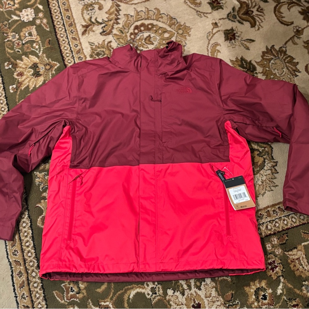 The North Face Red Men's Altier Down Triclimate Jacket 3in1 jacket size XL